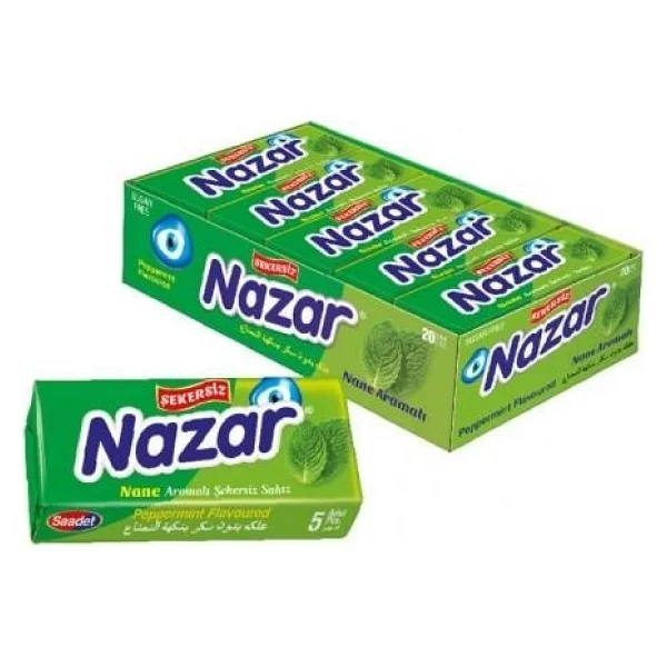 Nazar 5'li 20 Adet Nane Aromalı Sakız - Görsel 2