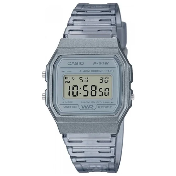 Casio Standart F-91ws-8df Şeffaf Gri Kol Saati - Görsel 3