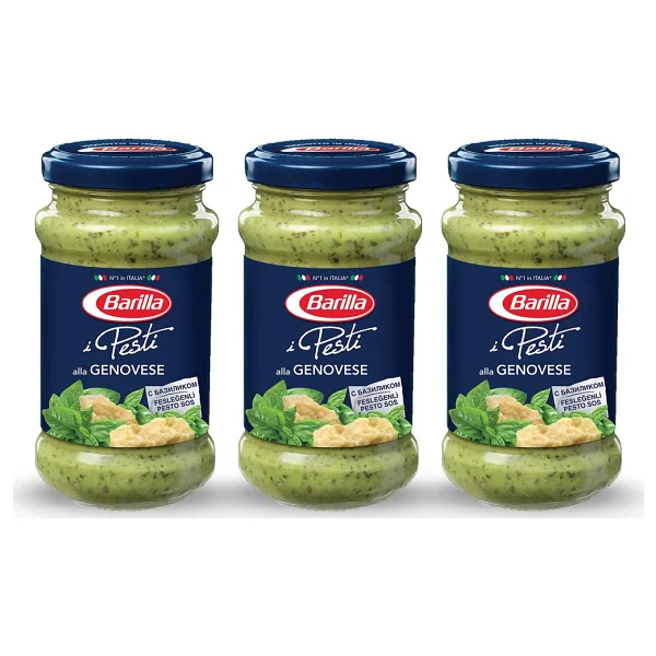 Barilla Pesto Genovese Fesleğen Ve Fıstıklı Sos 190 Gr 3'lü - Görsel 2
