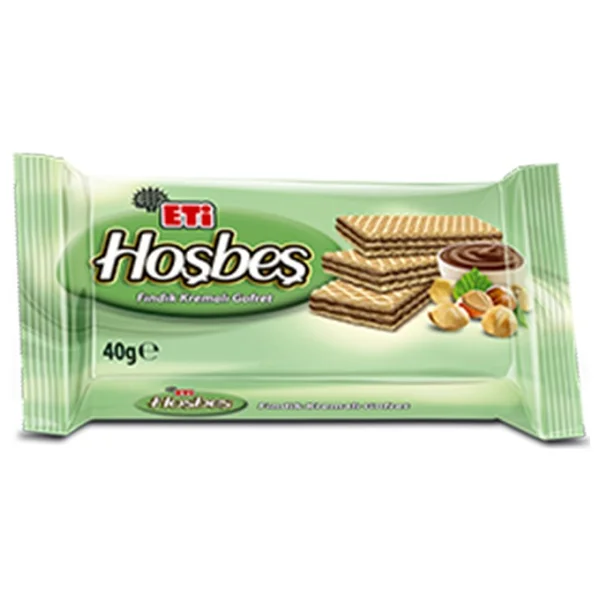 Eti Hoşbeş Fındık Kremalı Gofret 40 Gr 24'lü - Görsel 10