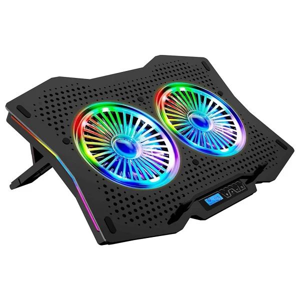 Juo Gt RGB 2 Fanlı 10"-18" Laptop Soğutucu - Görsel 2