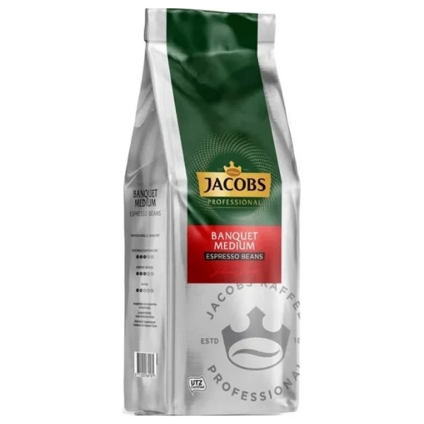 Jacobs 1 Kg Banquet Espresso Çekirdek Kahve Yoğun Aroma İle Özel Kavrulmuş Türkiye Menşeli - Görsel 2