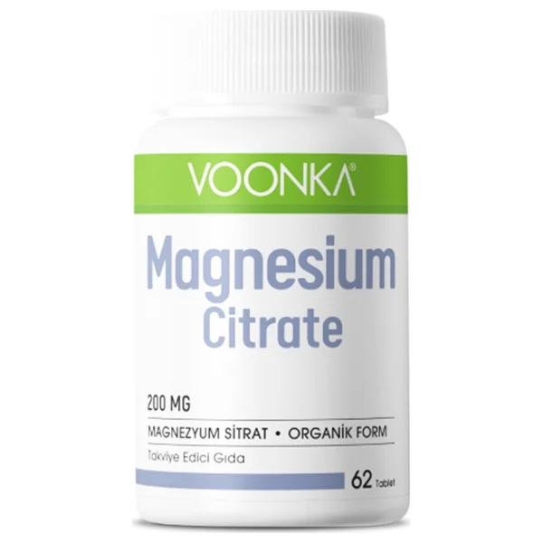 Voonka Magnesium Citrate 200 mg 60 Tablet - Görsel 8