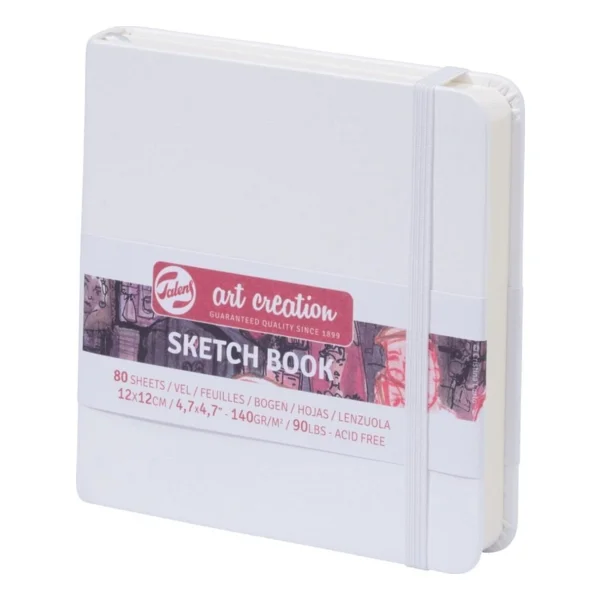 Talens Sketchbook Sert Kapak Eskiz Çizim Defteri 12 X 12 Cm 140 Gr 80 Yaprak Pastel Coral - Pembe - Görsel 2