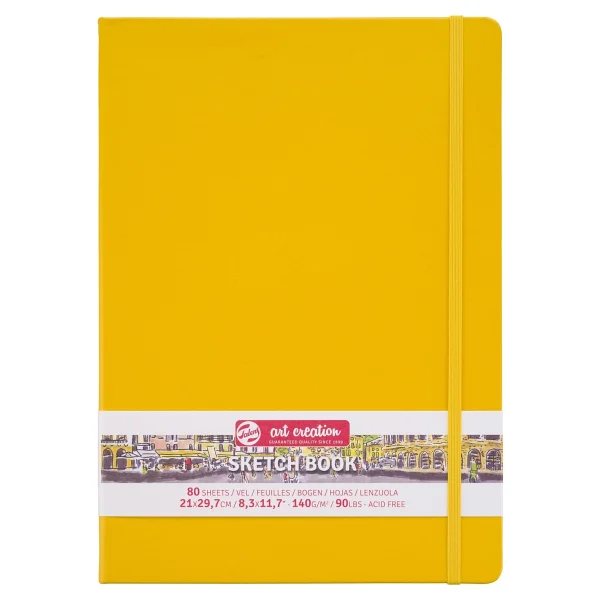 Talens Sketchbook Sert Kapak Eskiz Çizim Defteri 21 X 29 Cm. A4 140 Gr 80 Yaprak Beyaz - Görsel 5