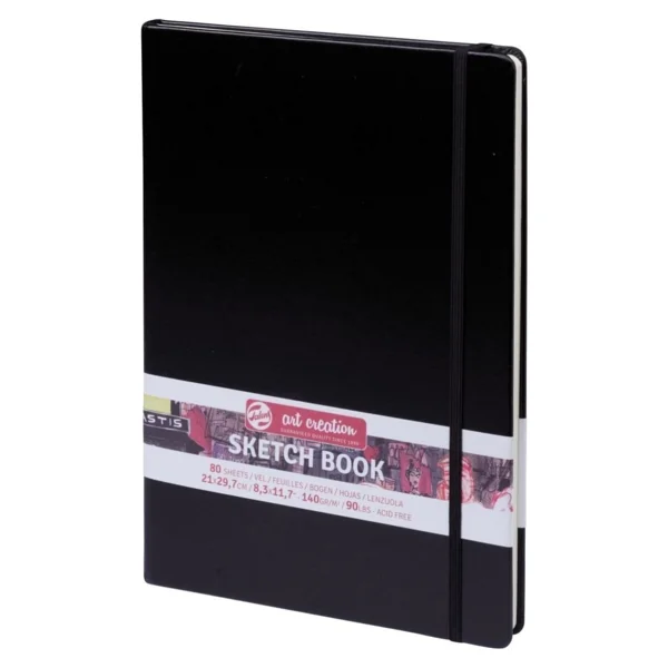 Talens Sketchbook Sert Kapak Eskiz Çizim Defteri 21 X 29 Cm. A4 140 Gr 80 Yaprak Beyaz - Görsel 4