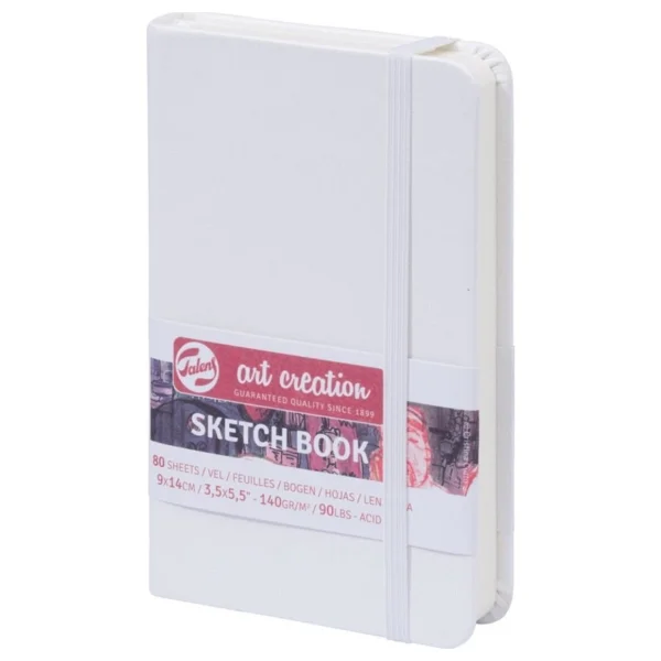 Talens Sketchbook Sert Kapak Eskiz Çizim Defteri 9 X 14 Cm A6 140 Gr 80 Yaprak Pastel Pembe - Görsel 2