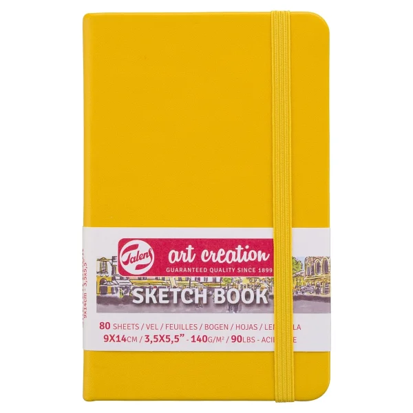 Talens Sketchbook Sert Kapak Eskiz Çizim Defteri 9 X 14 Cm A6 140 Gr 80 Yaprak Pastel Pembe - Görsel 5