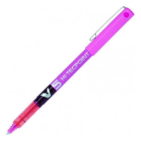 Pilot V5 Hi-Tecpoint Pembe Roller Kalem - Görsel 2