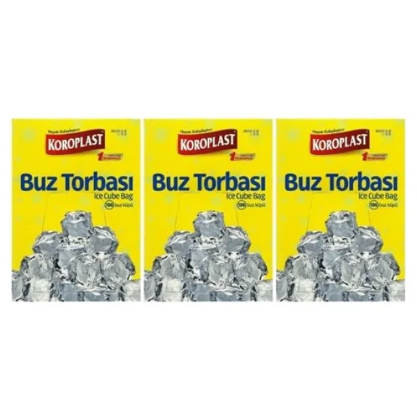 Koroplast Buz Torbası 3 X 196 Küp 3 Paket - Görsel 2
