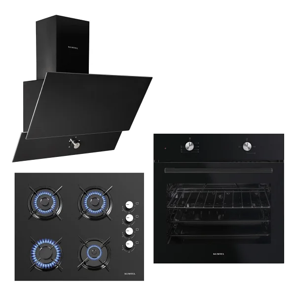 Kumtel Home Siyah Ankastre Set - Görsel 6