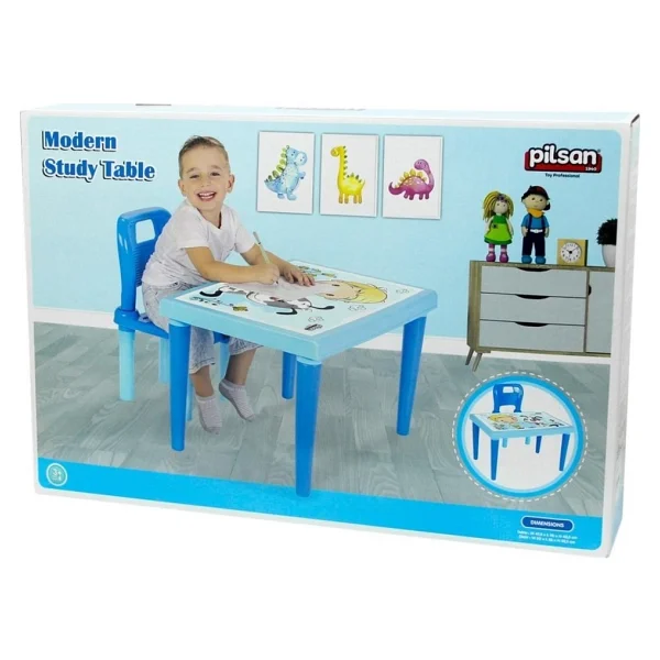 Pilsan Modern Çalışma Masası Mavi 03-516 - Görsel 2