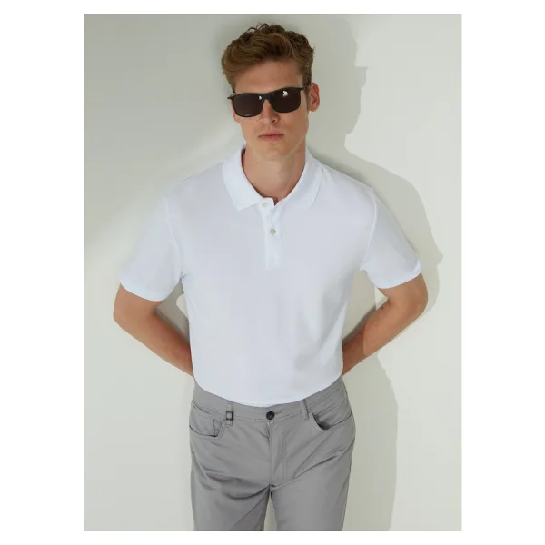 Altınyıldız Classics Polo Yaka Gökmavi Erkek T-Shirt 4a9000000001 - XL - Görsel 2