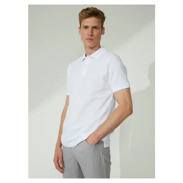 Altınyıldız Classics Polo Yaka Gökmavi Erkek T-Shirt 4a9000000001 - XL - Görsel 3