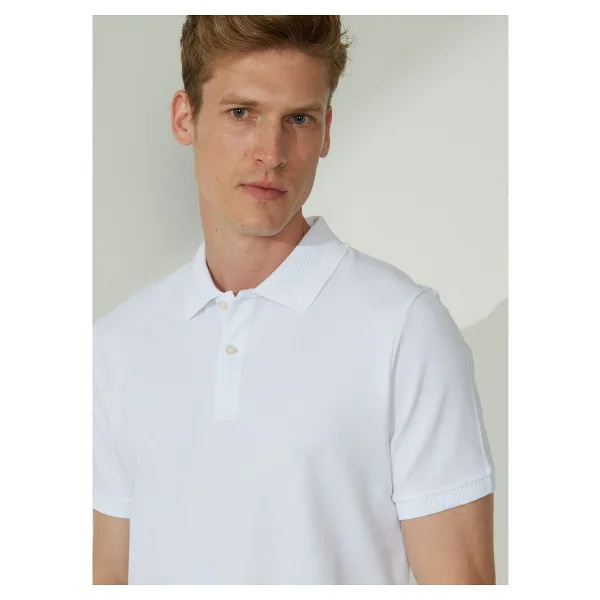Altınyıldız Classics Polo Yaka Gökmavi Erkek T-Shirt 4a9000000001 - XL - Görsel 4