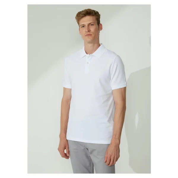 Altınyıldız Classics Polo Yaka Gökmavi Erkek T-Shirt 4a9000000001 - XL - Görsel 8
