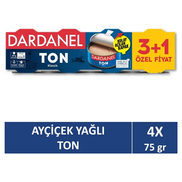 Dardanel Klasik Ton Balığı 4x75 Gr - Görsel 8