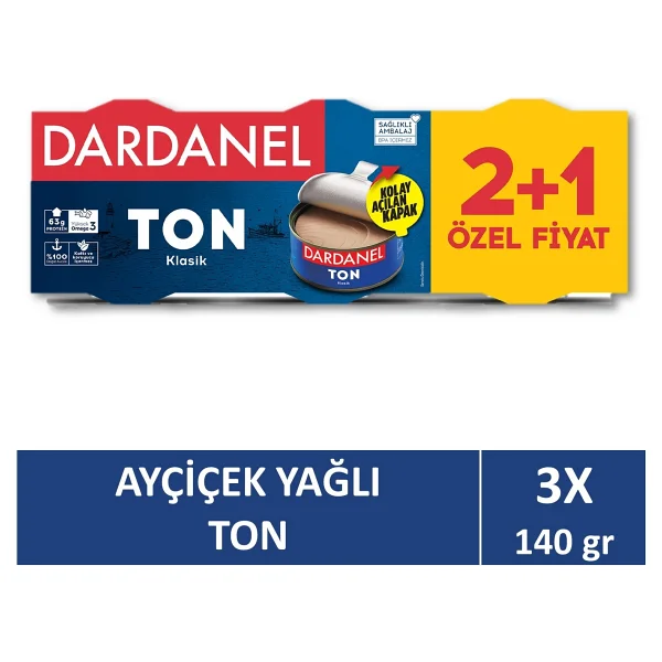 Dardanel Klasik Ton Balığı 3x140 Gr - Görsel 8