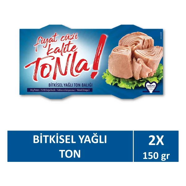 Dardanel Tonla Ayçiçek Yağlı Ton Balığı 2x150 gr - Görsel 3