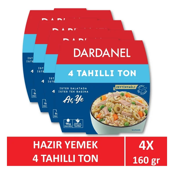 Dardanel Aç Ye 4 Tahıllı Ton 160 Gr 4'lü - Görsel 7