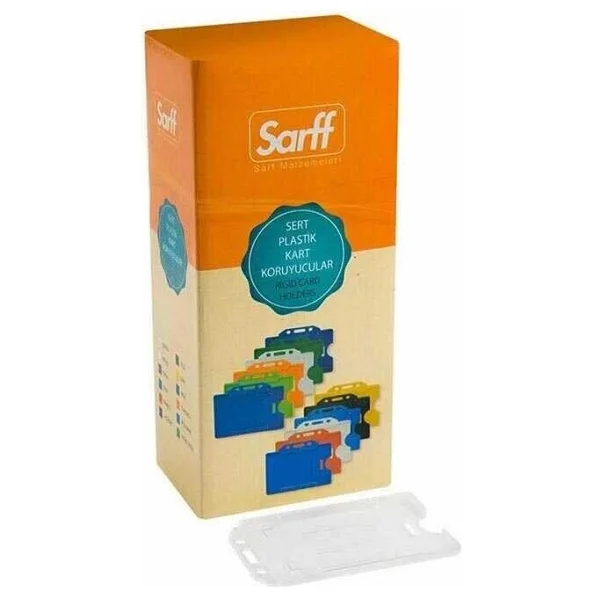 Sarff Kart Muhafaza Kabı Şefafaf Dikey 50 Li (1 Paket 50 Adet) - Görsel 6