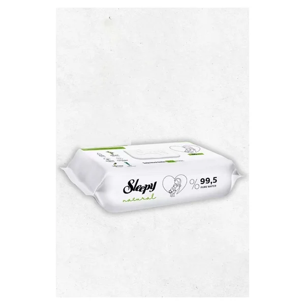 Sleepy Natural Yenidoğan 60 Yaprak 8'li Paket Islak Mendil - Görsel 2