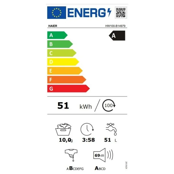 Haier Hw100-B14979 10 Kg 1400 Devir Çamaşır Makinesi - Görsel 7
