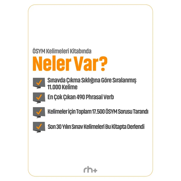 Rh Pozitif Yayınları Ösym Çıkmış Kelimeler - Yds Kelimeleri - Yökdil Kelimeleri - Ydt Kelimeleri - Görsel 3