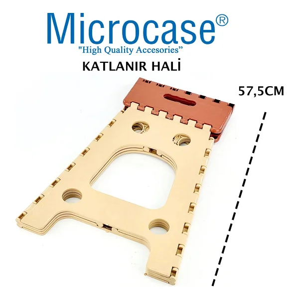 Microcase Taşınabilir Katlanır Portatif 3 No Kamp Sandalyesi Tabure 45,5cm X 35cm Al3888 - Görsel 2