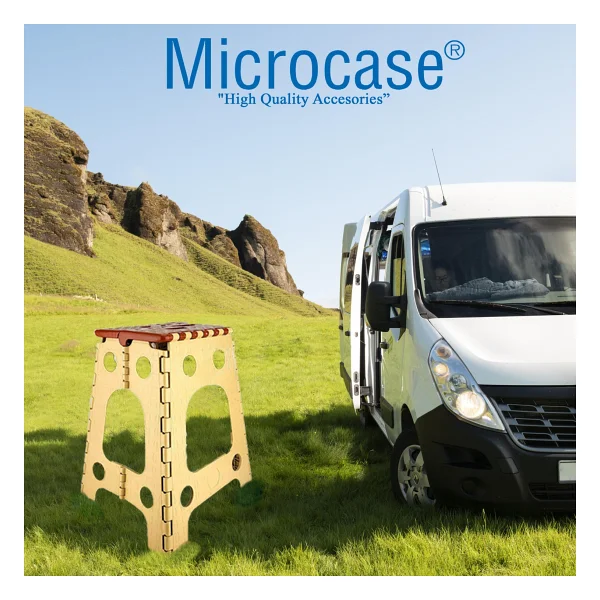 Microcase Taşınabilir Katlanır Portatif 3 No Kamp Sandalyesi Tabure 45,5cm X 35cm Al3888 - Görsel 4
