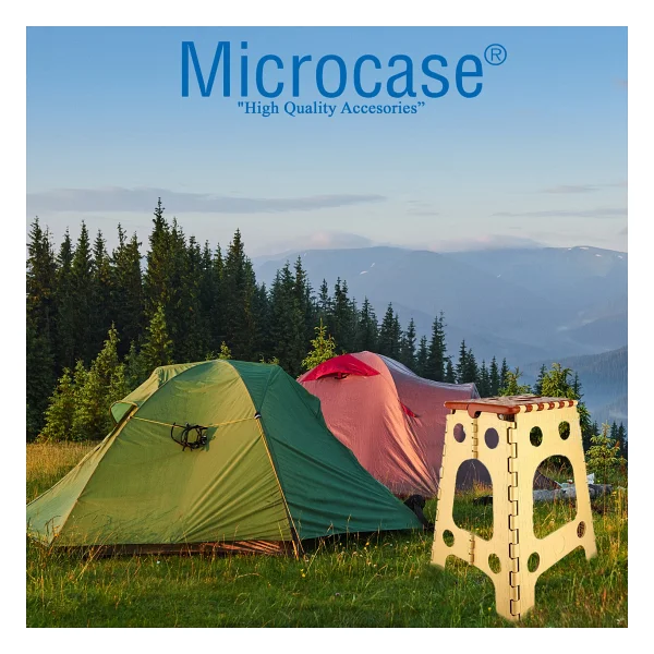 Microcase Taşınabilir Katlanır Portatif 3 No Kamp Sandalyesi Tabure 45,5cm X 35cm Al3888 - Görsel 5