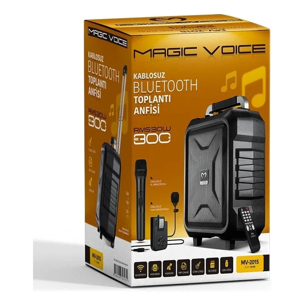 Magicvoice Mv-2015 300 W 1e-1y Mikrofonlu Aktif Hoparlör - Görsel 5