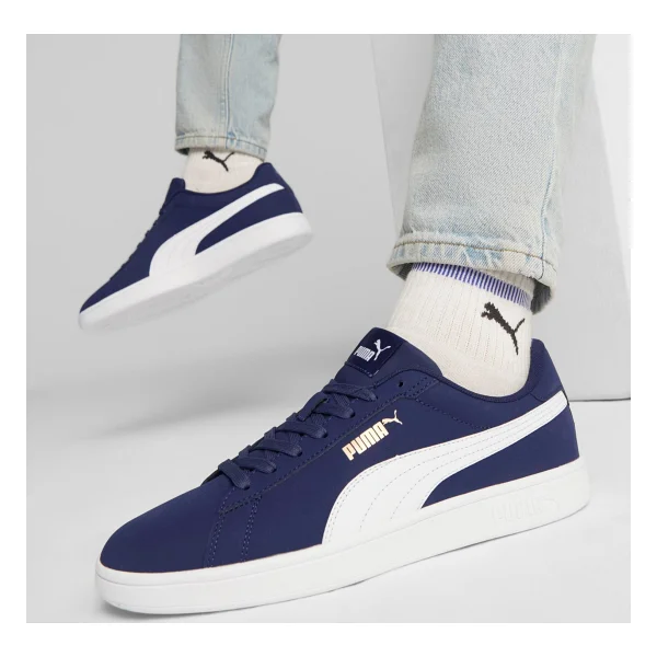 Puma Smash 3.0 Buck 392336-03 Lacivert Spor Ayakkabı - Görsel 3