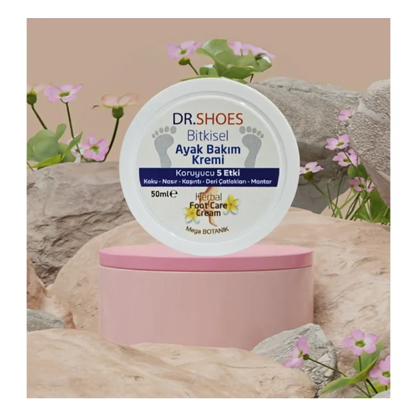 Dr. Shoes Bitkisel Ayak Bakım Kremi - Ayak Koku Karşıtı Krem 50 Ml. Koruyucu 5 Etki 2 Adet - Görsel 3