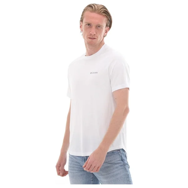 Columbia Csc Comfort Cs0303-100 Beyaz Kısa Kollu Bisiklet Yaka Erkek Tişört - Görsel 2