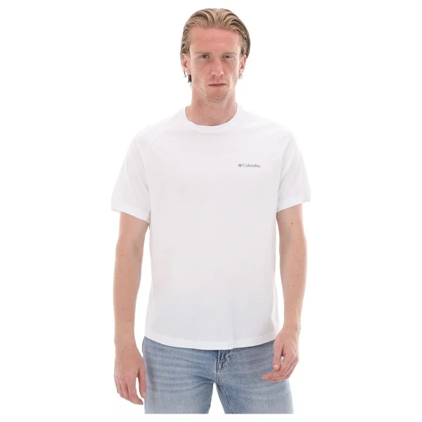 Columbia Csc Comfort Cs0303-100 Beyaz Kısa Kollu Bisiklet Yaka Erkek Tişört - Görsel 8