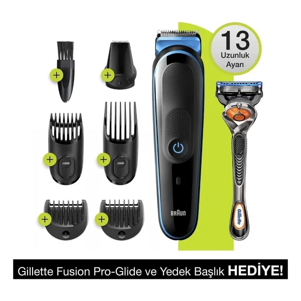 Braun Mgk5245 + Gillette Fusion5 Proglide 7'si 1 Arada Erkek Bakım Seti - Görsel 6