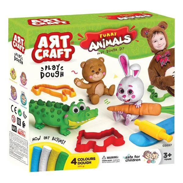 Art Craft Eğlenceli Hayvanlar Hamur Seti 03697 - Görsel 6