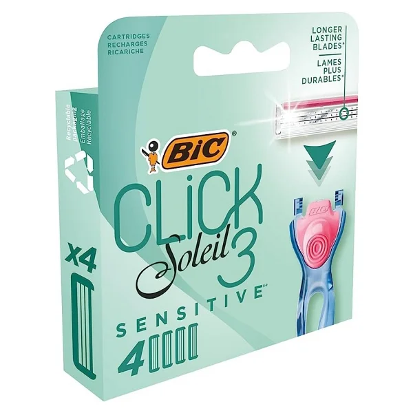 Bic Soleil Click 3 Sensitive 2 Başlıklı Kadın Tıraş Bıçağı - Görsel 9