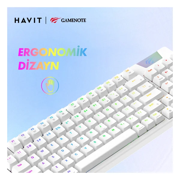 Havit Gamenote Kb885l Red Switch Mekanik Oyuncu Klavyesi - Görsel 4