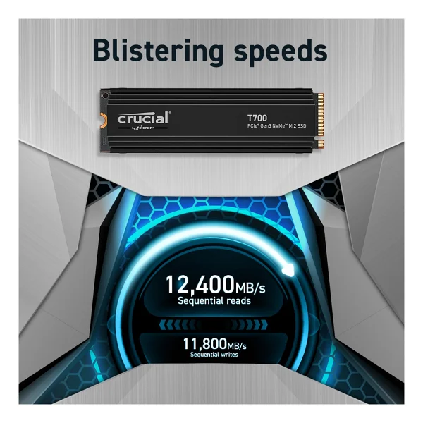 Crucial T700 Ct4000t700ssd5 Pcı-Express 5.0 4 TB M.2 SSD - Görsel 4