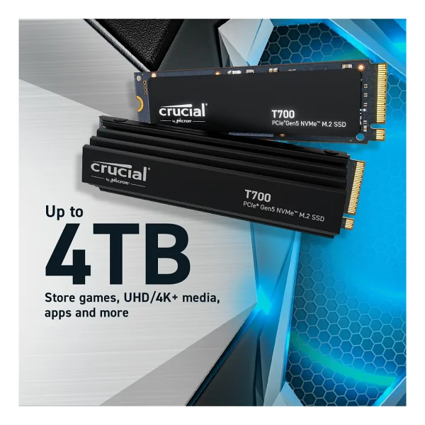Crucial T700 Ct4000t700ssd5 Pcı-Express 5.0 4 TB M.2 SSD - Görsel 5