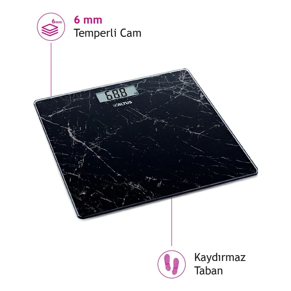 Altus Al 808 Sm Desenli Cam Dijital Baskül - Görsel 5