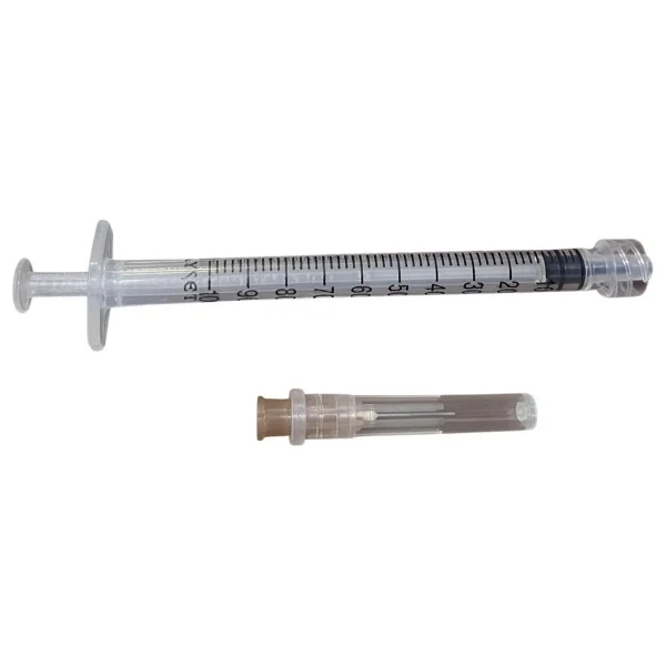 Ayset 1 Ml Lüer Lock 3p 26g 0.45 X 13 Mm Kahverengi İğneli İnsülin Enjektörü - 100 Adet - Görsel 2