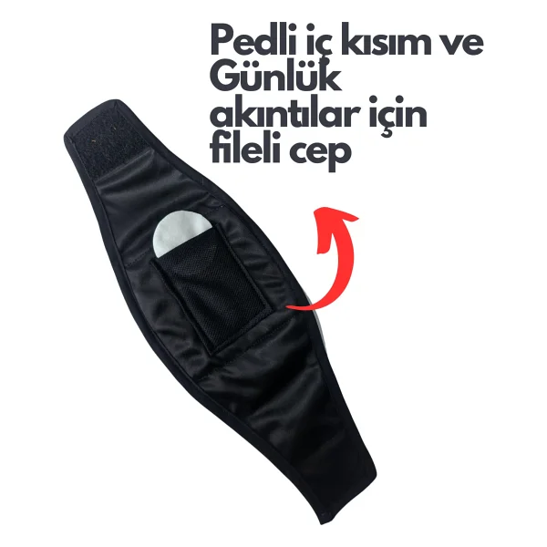 Utd Pet Erkek Köpek Ciş Bel Bandı Külot Pedli Yıkanabilir - Kırmızı - Görsel 3