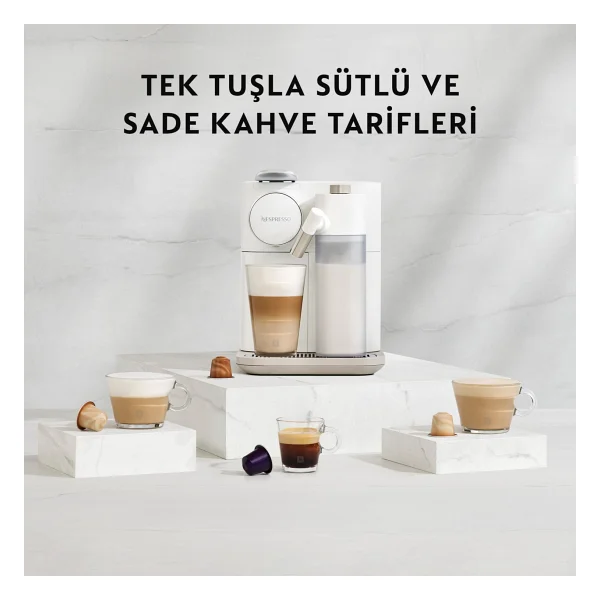Nespresso F541 Gran Lattissima Beyaz Kapsül Kahve Makinesi - Görsel 5