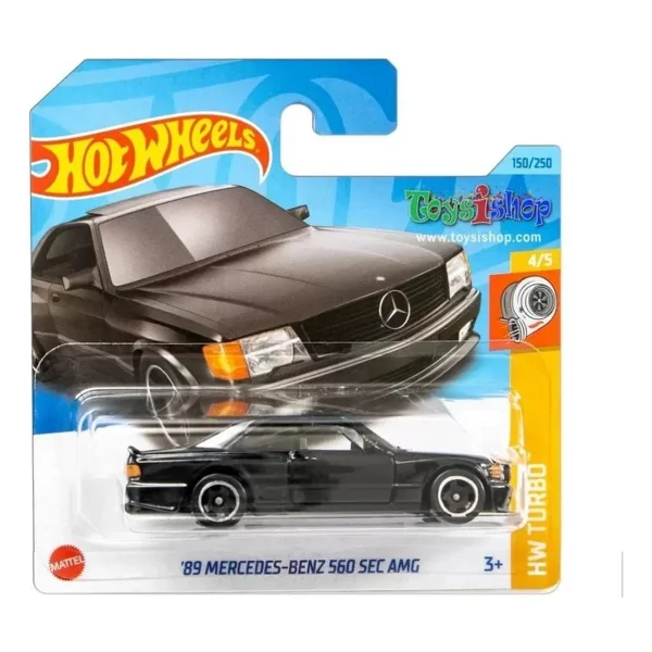 Hot Wheels Turbo '89 Mercedes-Benz 560 Sec Amg Hkg45 - Görsel 2