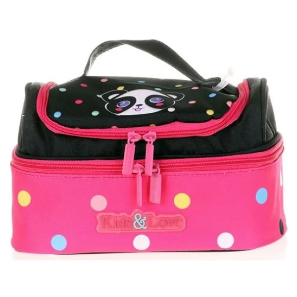 Kaukko L7120 Kids Love Face Panda Beslenme Çantası - Görsel 4