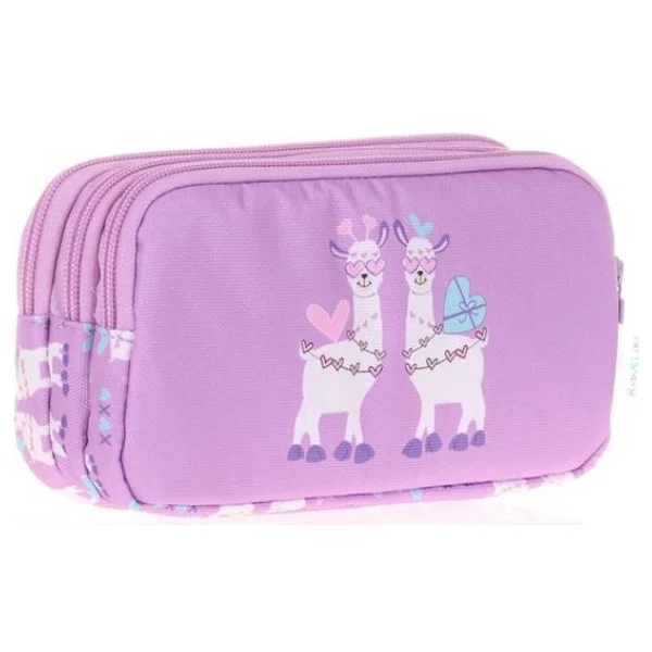 Kaukko Kids Love Aynalı Taşlı 3 Bölmeli Kalemlik - Görsel 2