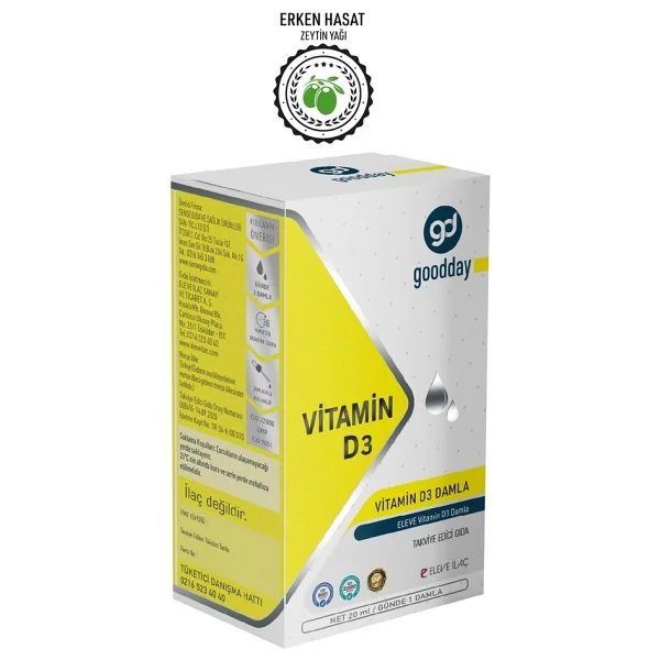 Goodday Vitamin D3 Damla 20 Ml - Görsel 3